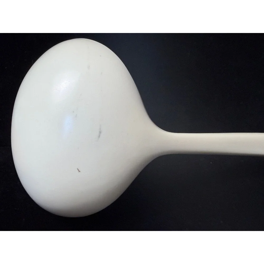 Vintage Kitchen‎ Utensil Set Melamine Ladle Whisk Slotted Spoon Stainless Steel